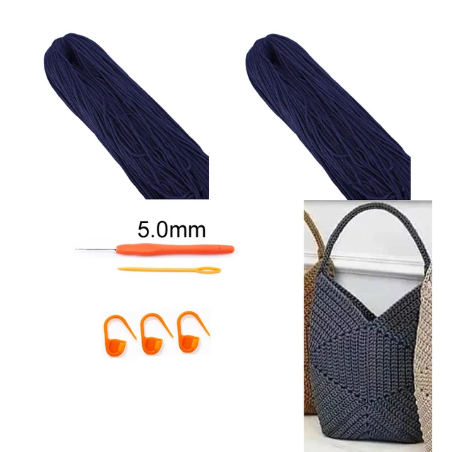 Tprpyn Hexagon Kézitáska Horgolt Készlet Fonal Horgászattal Diy V Alak Válltáska Kötés Kapcsoló Kapcsolat - Image 4