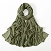106747-8232e1.jpg Nouveau grande taille solide rayonne Modal Hijab écharpe femmes musulman foulard enveloppes châle Femme Musulman bandeau islamique Turban 190*85 cm
