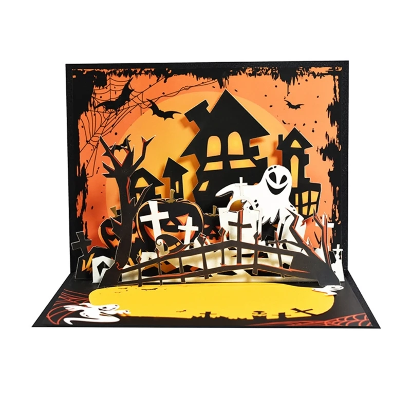 

Halloween Paper Sculpture Card Halloween Greeting Card for FestivesGatherings