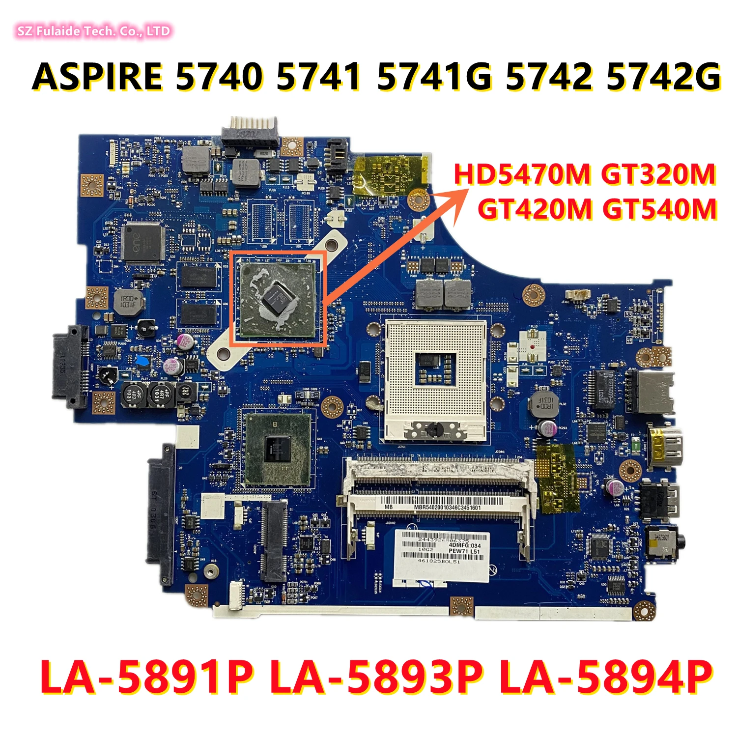 NEW70 LA5891P LA5893P LA5894P For Acer ASPIRE 5740 5741 5741G 5742