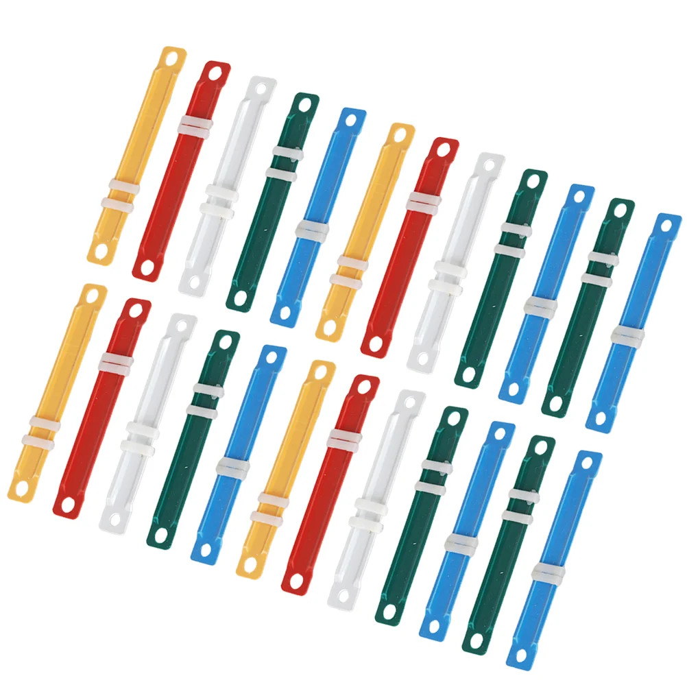 100 Pcs Plastic Binding Clips Loose Leaf File Folders Paper Fasteners Office Notebook Storage Supplies Combs Spines Office