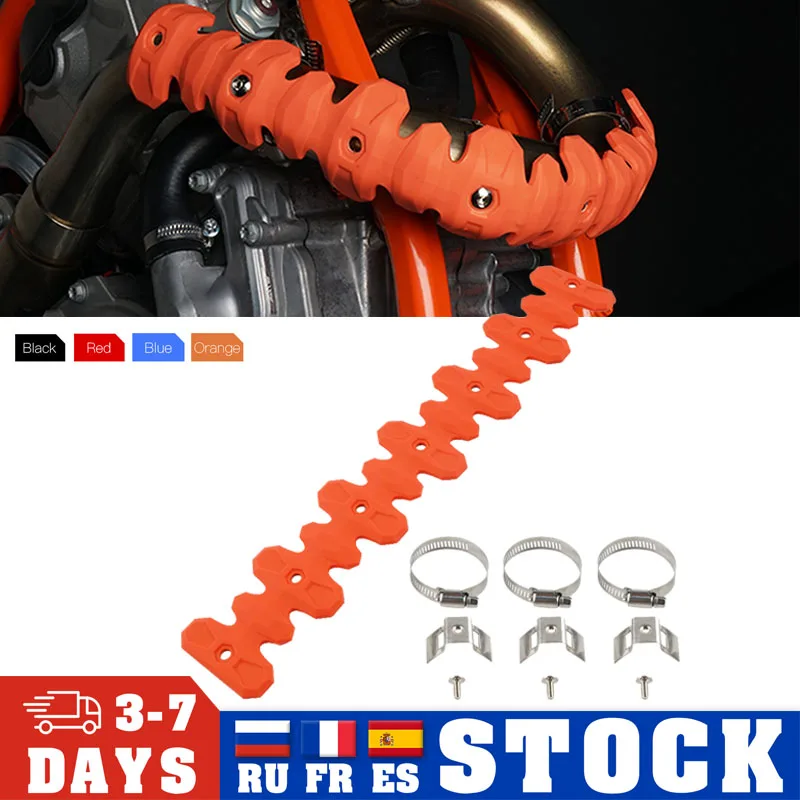 

4-тактный выхлопной тепловой экран 400 мм/220 мм, глушитель, Защитная крышка для KTM SXF EXCF SMR 250 350 450 500 Kawasaki KXF 250 450