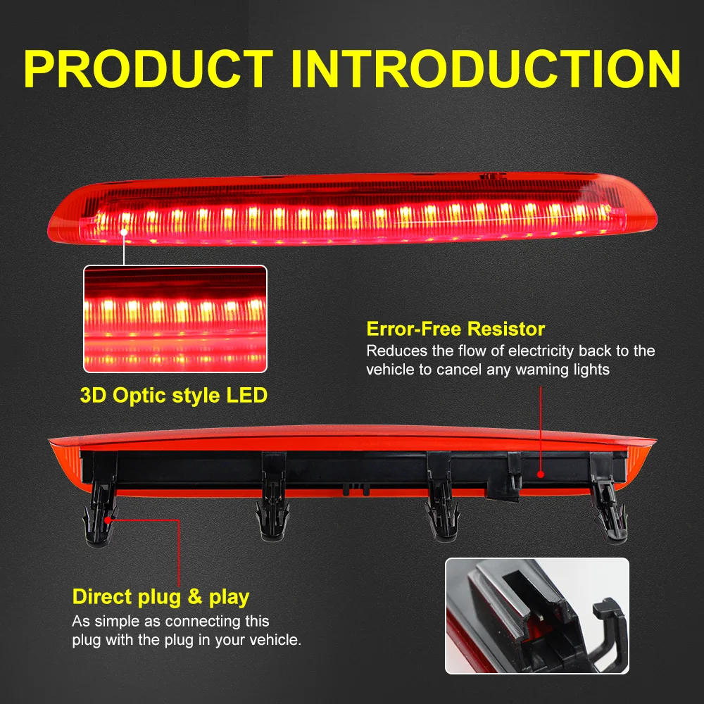 LED High Level 3rd Brake Light Stop Lamp 8P4945097C Fit for Audi A3  Sportback S3 RS3 2004-2012 Car Accessories - AliExpress