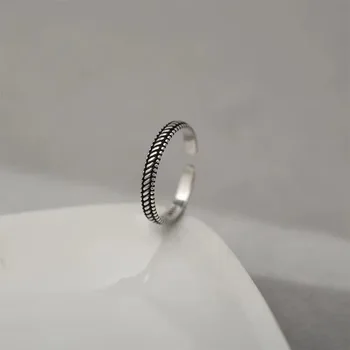 Anelli neri pregiati in argento sterling 925 per le donne Coppia Matrimonio Accessori per gioielli di lusso eleganti Gioielli Moneys 925