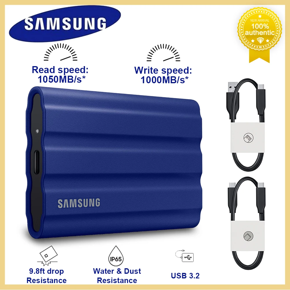 Samsung Portable SSD T7 1To Bleu 