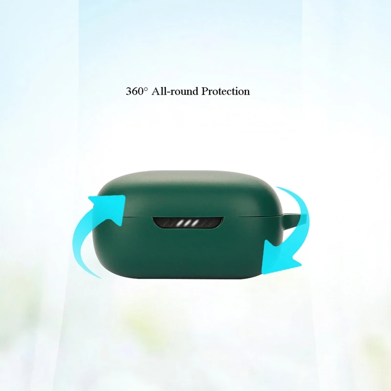 JBL Live Flex 3 Hoesje Voor Antilekoptelefoon Siliconen Hoesje Met Ophanggesp Wit