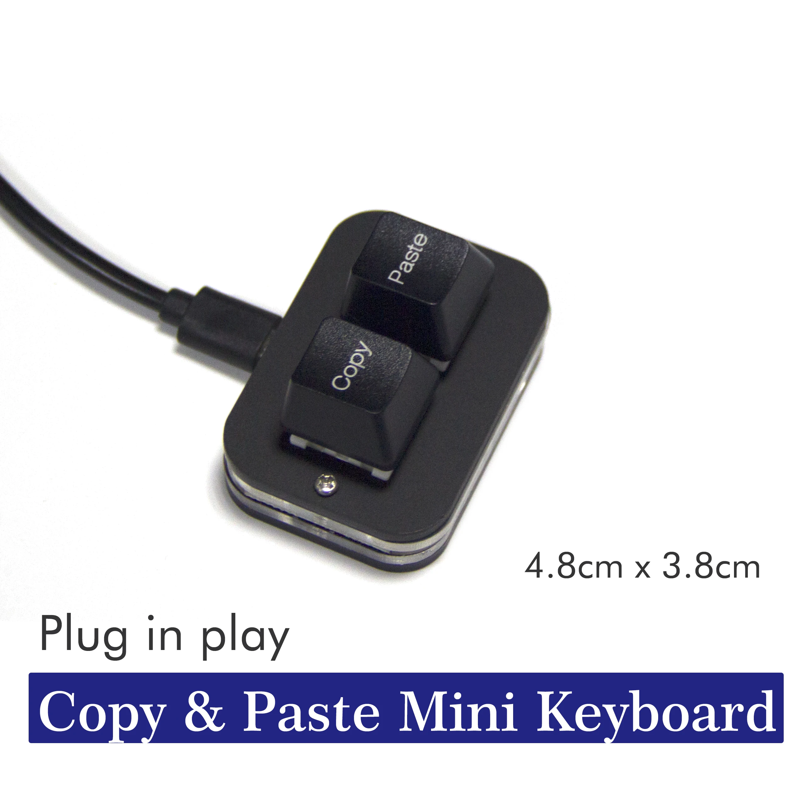 Cópia Colar Teclado Mini Teclado de Atalho do Escritório Mecânico Branco Preto Teclado Chave para a Palavra Excel Ppt Windows Computador Portátil