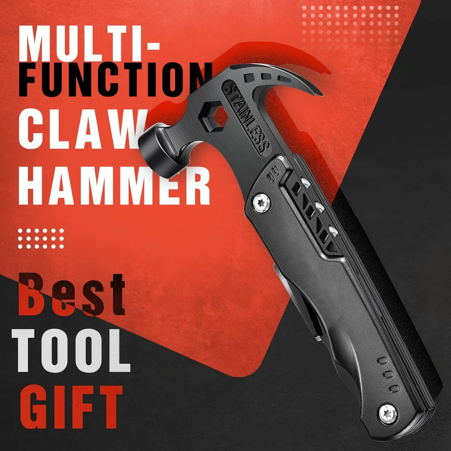 Description Picture 6 of item14 in 1 Stainless Multifunctional Hammer Pliers Knife Foldable Portable Multi Tool for Outdoor Survival Camping Household Tools