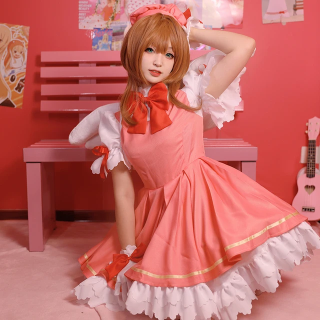 Card Captor Sakura Kinomoto Sakura Red Lolit derss Online Sale - Best  Profession Cosplay Costumes Online Shop