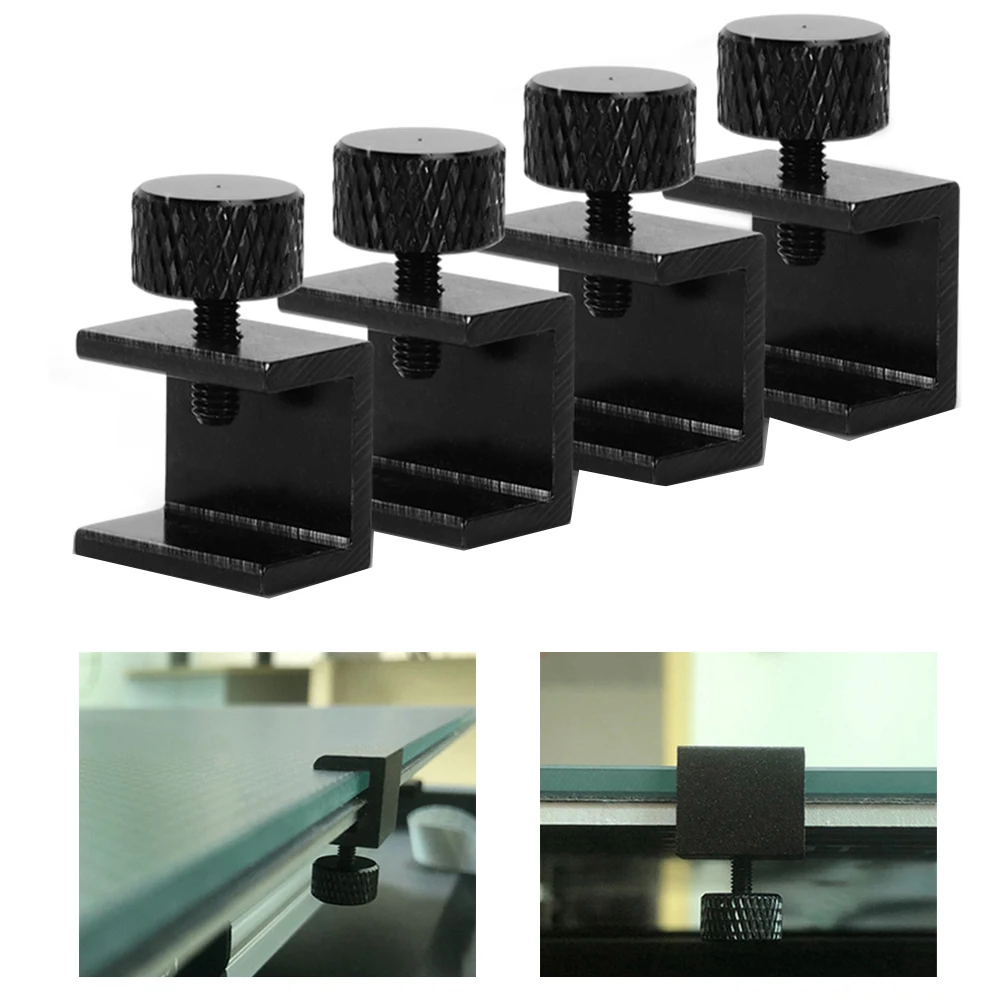 4pcs Glass Heatbed Fixed Clip Adjustable Clamps for Ender 3/pro/V2/3S/Ender 5/CR-10,CR-20 PRO,CR-10S Pro 3D Pritner Parts комплект подачи привода экструдера mk8 для 3d принтера creality ender3 3pro 3 v2 end5 5 pro cr 10 10s алюминиевый