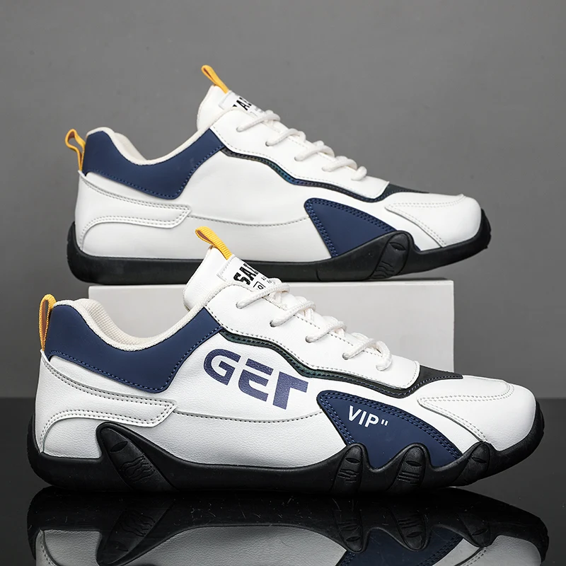 2023 Fashion Men's Sports Mesh Upper Breathable Skateboarding Fashion Lace Up Comfortable Casual Shoes Men's Running Shoes