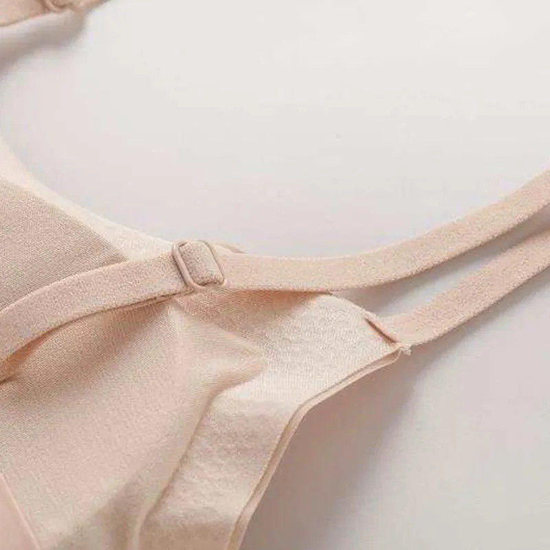 Non Steel Ring Comfortable Underwear Mulberry Silk Sports Vest Bra Traceless Solid Color Breathable Comfortable Skin Friendly