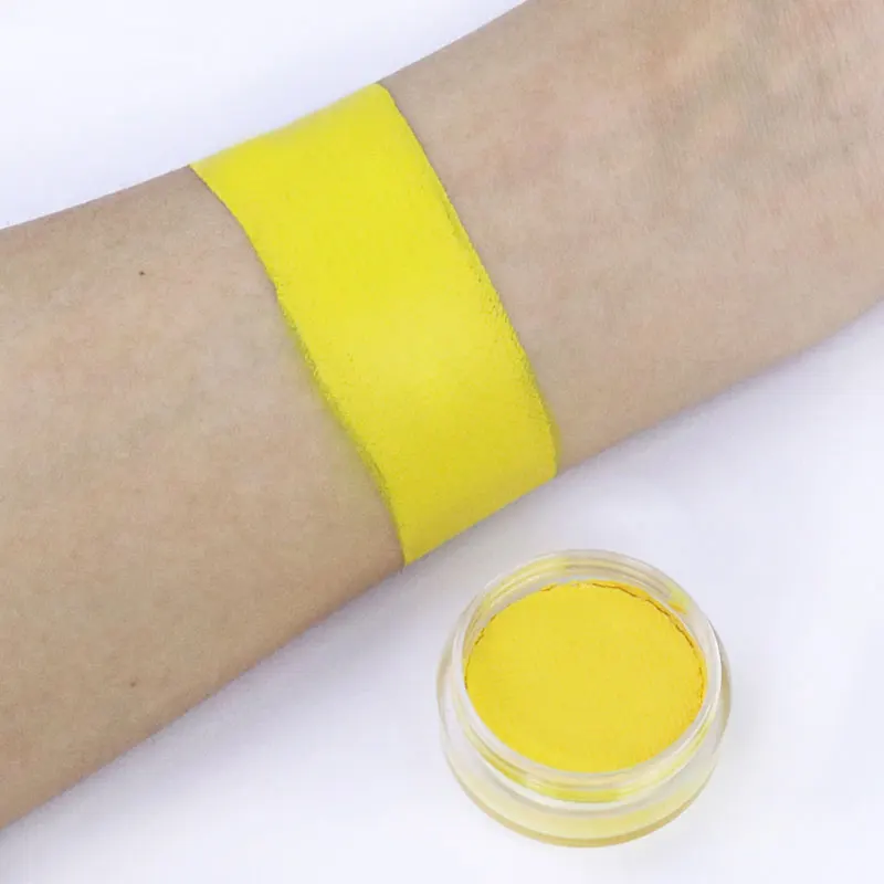 2024 New 30g/pc  Yellow Orange Professional Face And Body Painting Non-toxic Professional Makeup Pigment For Halloween Costume 3