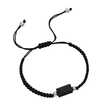 Black Tourmaline natural Bracelet for Men Women Healing Crystal Handmade Stretch Natural Stone Beaded Adjustable Jewelry Gift