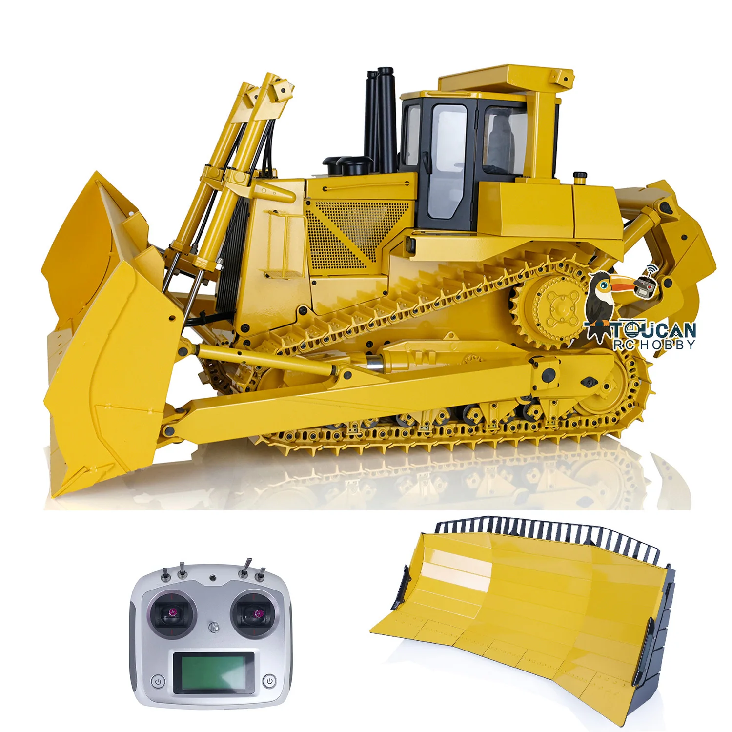 DXR2 JDModel D10T 1/14 Hydraulic RC Bulldozer with Upgraded Metal Dozer Blade Radio Control Finished Trucks Cars Model THZH1761 2