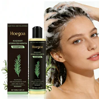 3pcs Rosemary Hair Growth Shampoo Thickening Hydrolyzed Keratin Dry Frizzy Damaged Repair 2