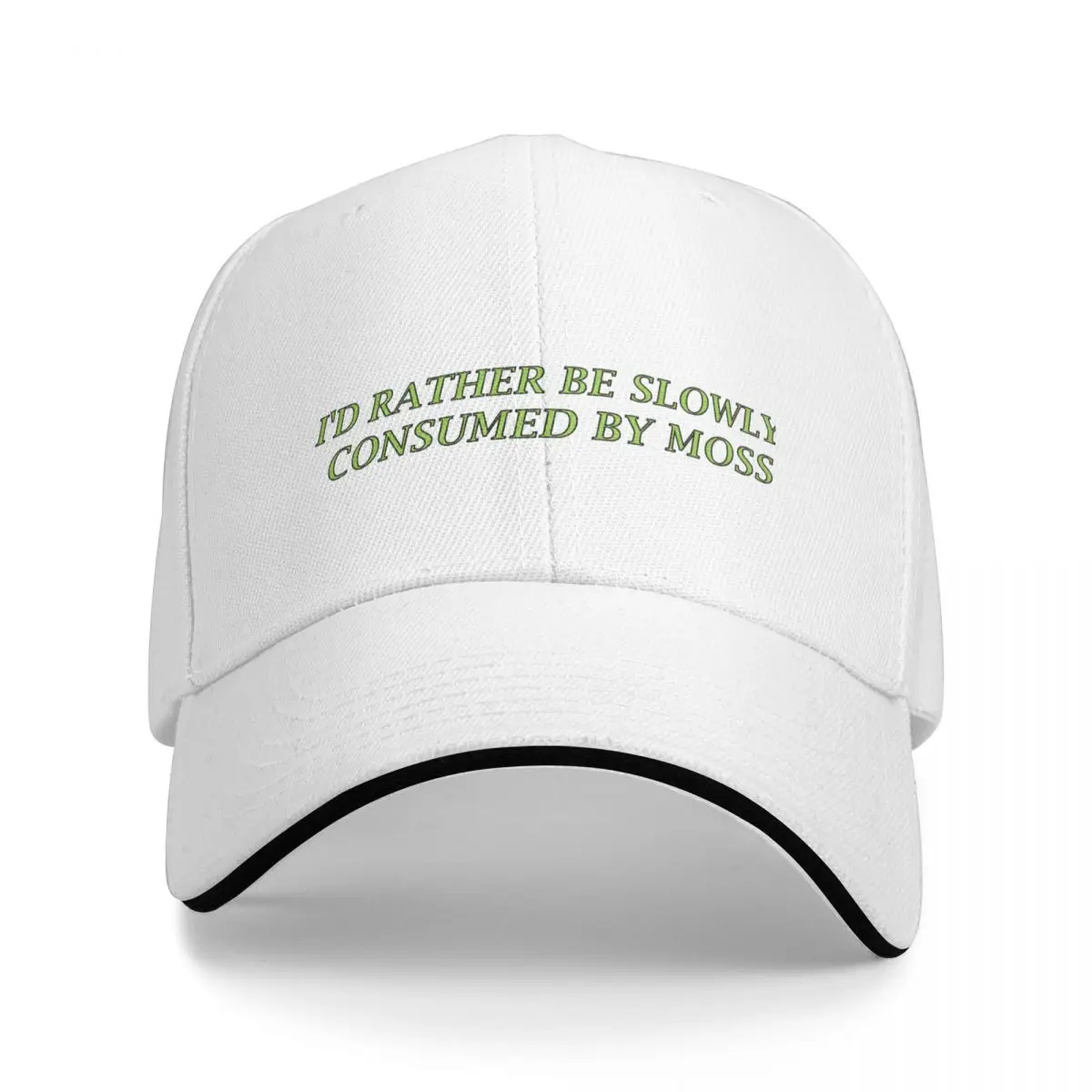 

I'd Rather Be Slowly Consumed By Moss Cap Baseball Cap Beach bag new in the hat golf hat women Men's