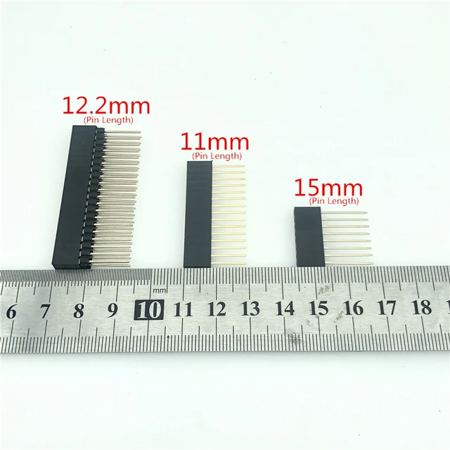 2.54mm Single Dural Row Lengthen Female Connector Long 11/12.2