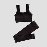 WAREBALL 2Pcs Women Sports Set Seamless Yoga Set Fitness Suit Gym Leggings Bra Workout Sportswear  Active Wear Gym Clothing - Image 3