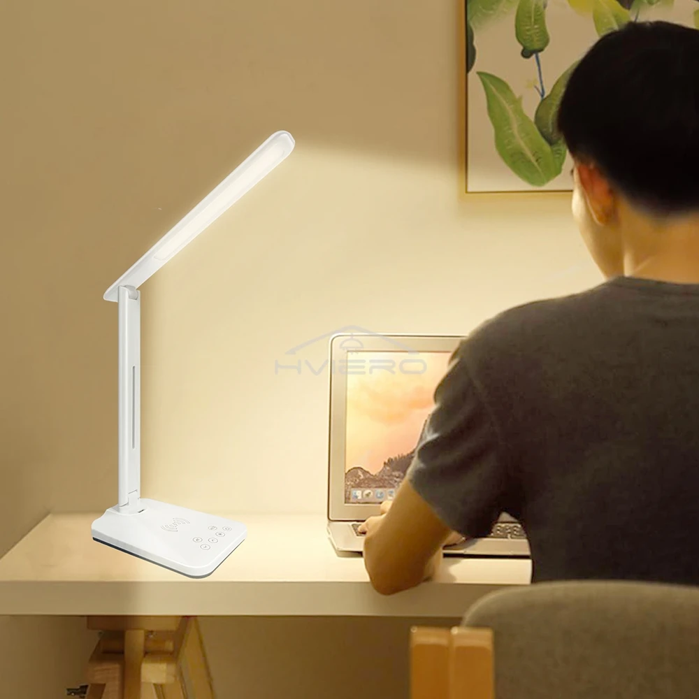LED Folding Desk Lamp Led USB 5V Timing Eye Guard Protection For Home Night Reading Bedside Living Room Charging Table Lighting