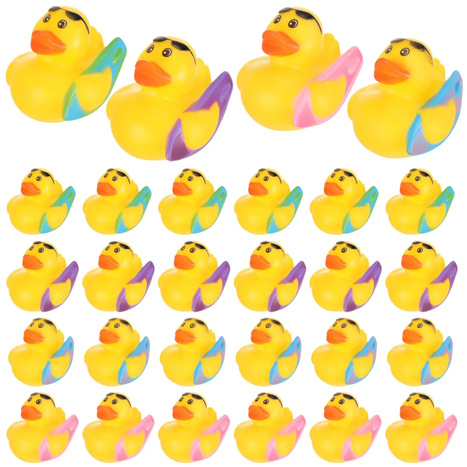 

24PCS Summer Surfing Small Rubber Ducks Bulk Rubber Duckies Mini Rubber Ducky Bathtub Toys for Birthday Beach Theme Party Favor