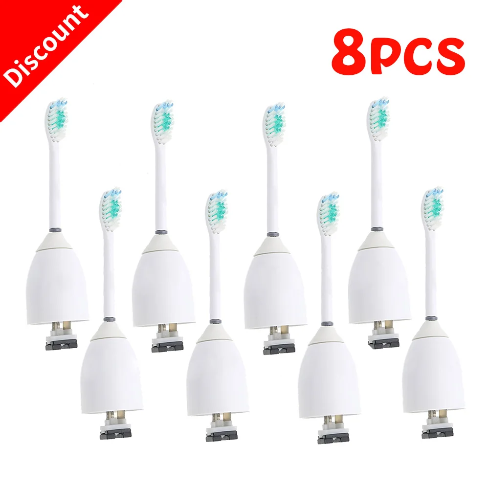 8pcs Fit For Philips Sonicare e-Series Replacement Electric Toothbrush Heads HX7001 HX-7002 HX7022 For Oral Hygiene Christ Gift