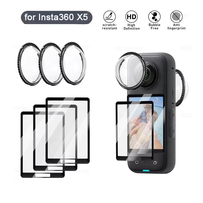 Premium Tempered Glass Screen and Lens Protector Kit