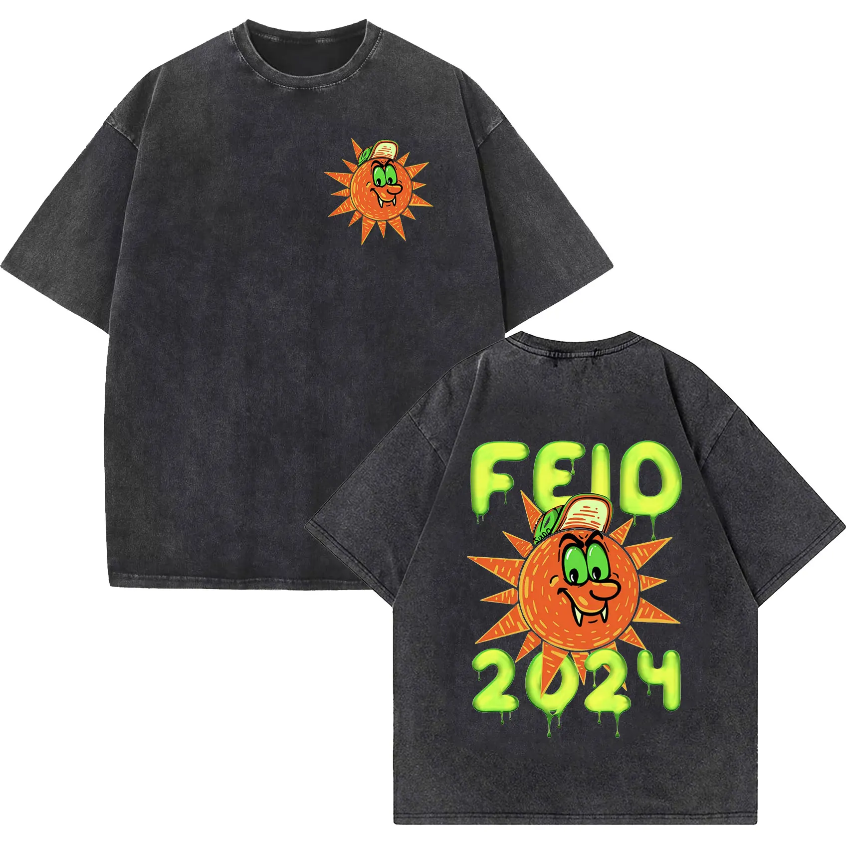 

Футболка Rapper Feid Ferxxo Tour 2024 с графическим рисунком для мужчин и женщин, модная винтажная промытая футболка высокого качества, одежда в стиле хип-хоп, оверсайз