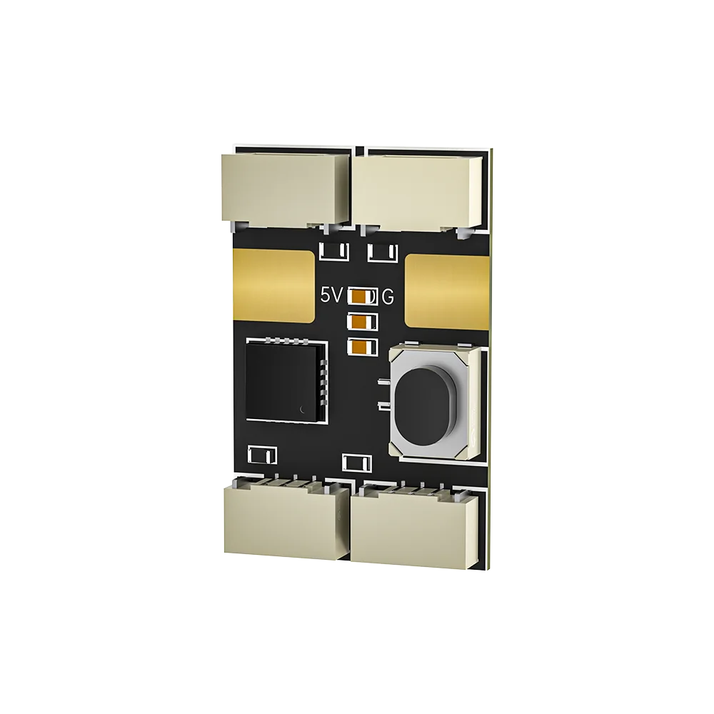Détail du branchement du Kit LED Tiny pour Mach R5 Sport Analog - iFlight FPV sur la carte de vol.