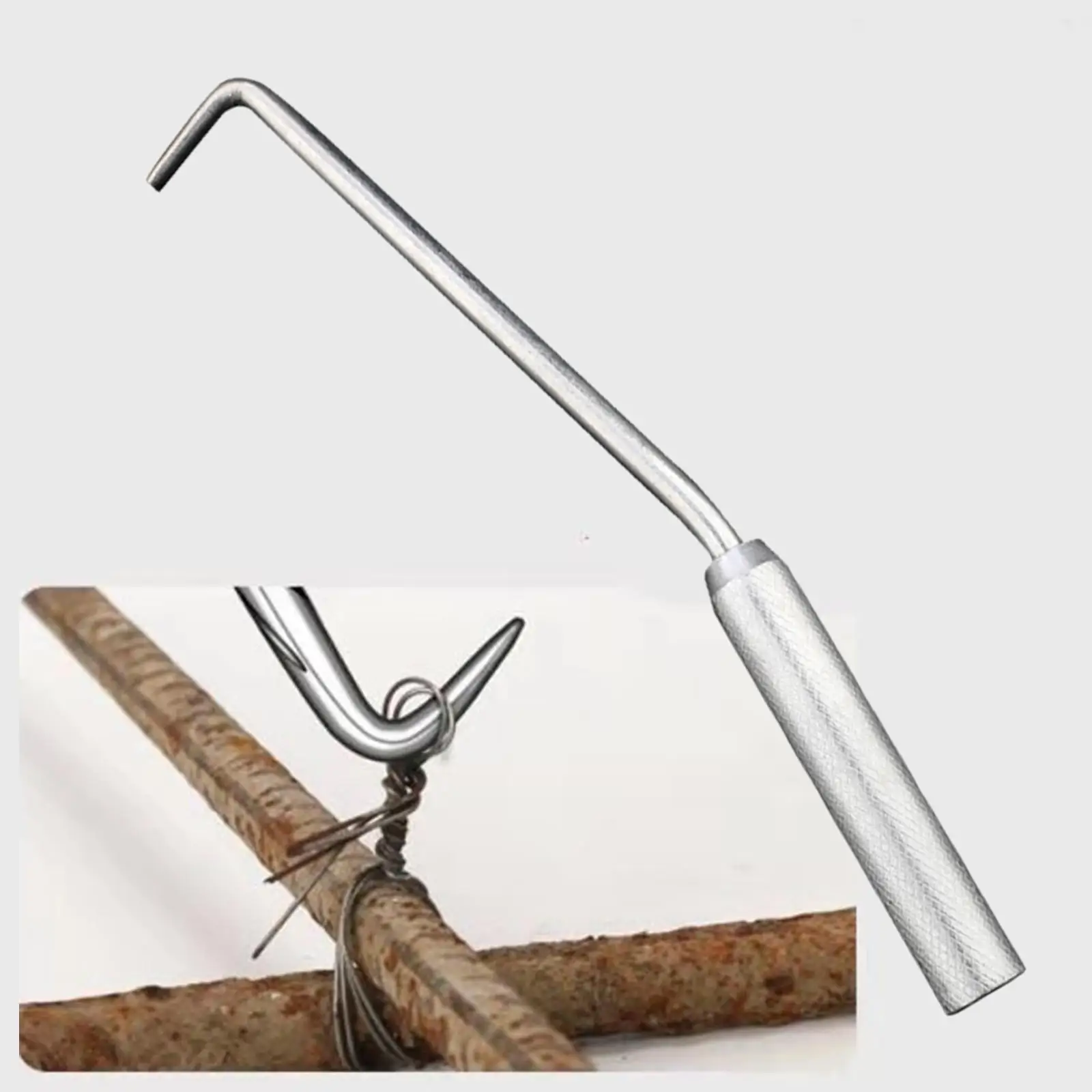 Thread Rebar Wire Twisting Tool with Hook Flexible Rotation Hand Binding Steel Bars Hand Tool Construction Hook Thread Rebar Wire Twisting Tool with Hook Flexible Rotation Hand Binding Steel Bars Hand Tool Construction Hook