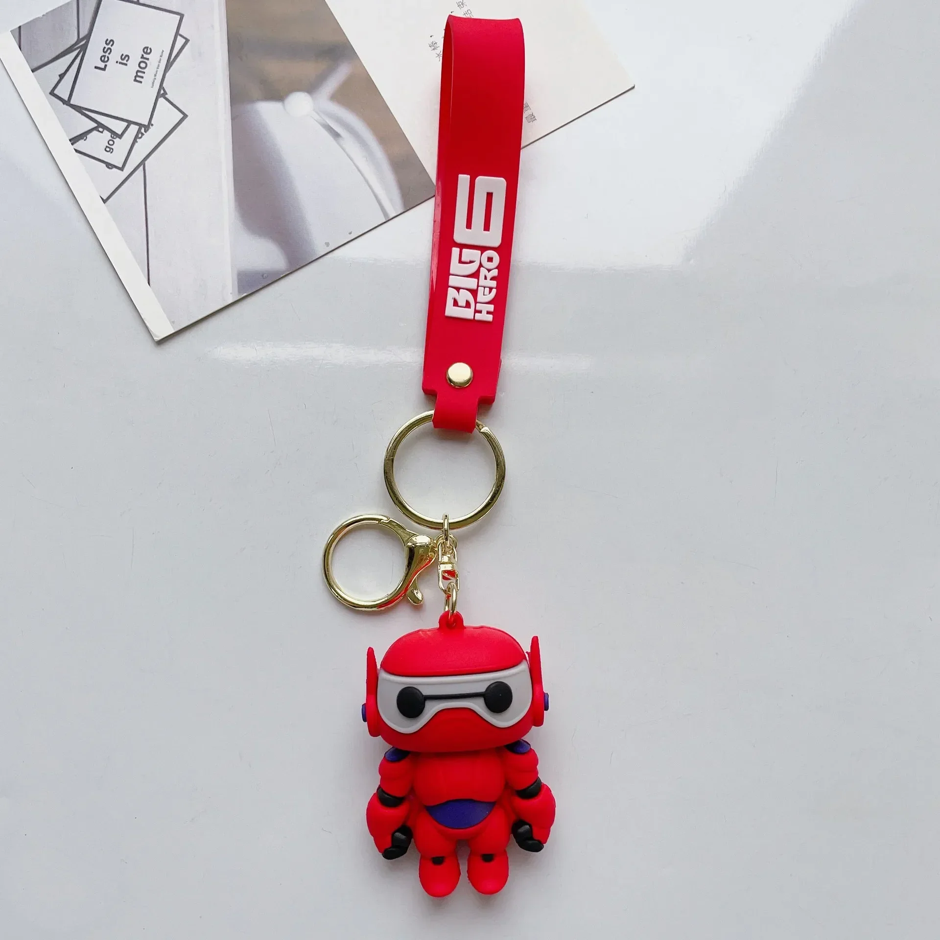 Disney Big Hero 6 Movie Figure Keychain Hiro Hamada Fred Honey