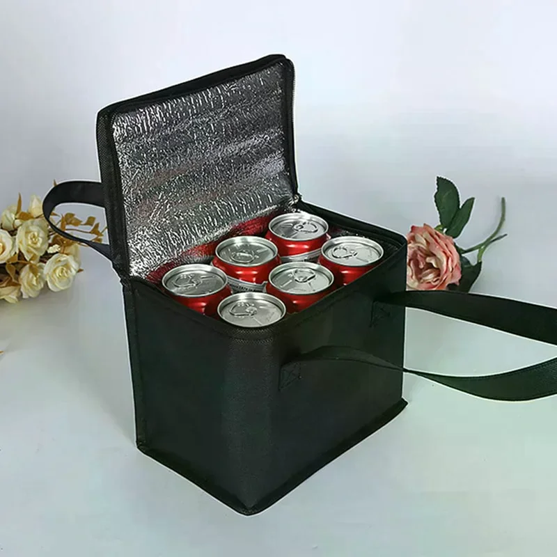 Portable Thermal Insulated Cooler Bag - Outdoor Camping BBQ Cooler Box For Foods Drinks Bento Zip Pack Leakproof Picnic Supplies