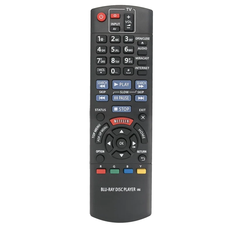 Nuevo N2QAYB000874 Reemplazar control remoto compatible para reproductor DVD Blu-Ray Panasonic DMP-BDT330 DMP-BDT230 DMP-BDT225 DMPBDT330 DMPBDT230 DMPBDT225, control remoto secundario N2QAYB000870