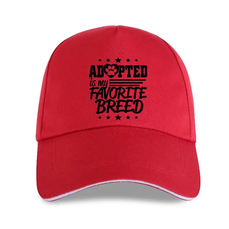 2022 Cap Hat Adopted Is My Favorite Breed Rescue Dog Lover Pet Heart Women's Fitted Baseball |
