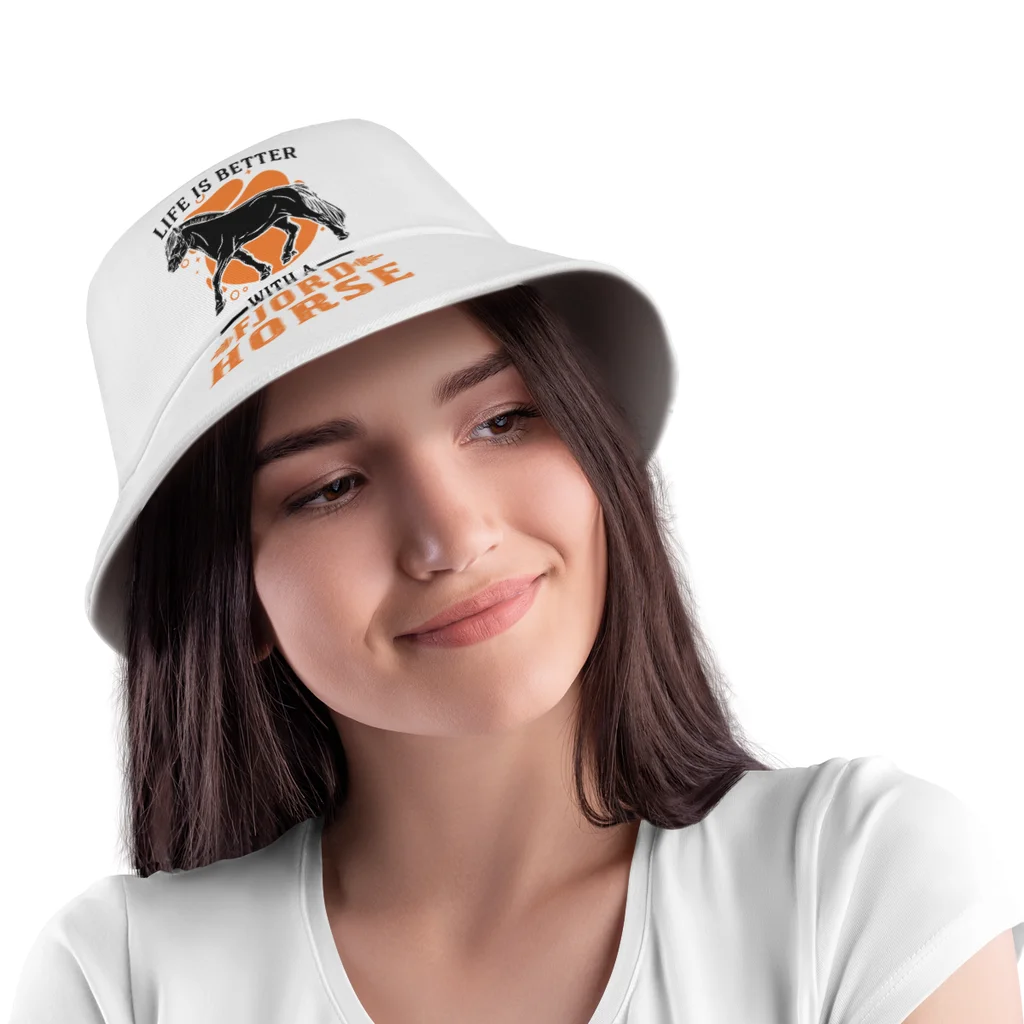 Summer Life Is Better With A Fjord Horse Bucket Hats for Men Women