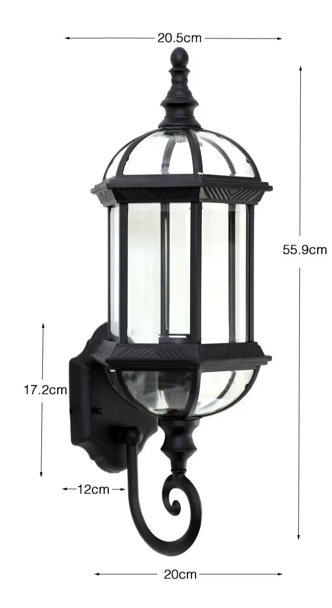 Outdoor porch light, waterproof pendant light, courtyard landscape decoration, retro LED lighting, suitable for terraces 4