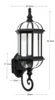 Outdoor porch light, waterproof pendant light, courtyard landscape decoration, retro LED lighting, suitable for terraces 4