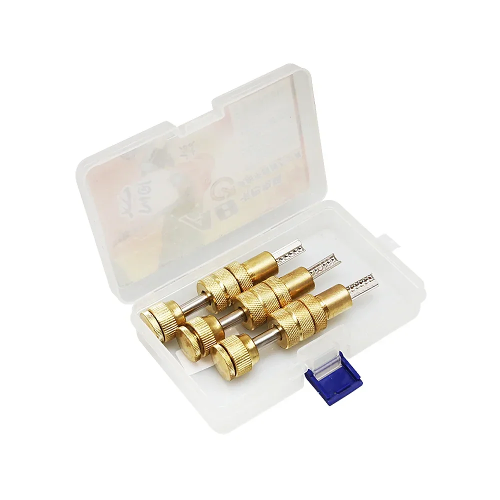 New GOSO Original Two-Row Semi Circle Keyway 11 Pins Dimple A.B KABA Locksmith Toolkit Tools Spring Loaded Bump Lock Tools Locksmith Tools Locksmith Extractor Tools Lock Pick Tools Lock Pick Set Lock Repair Tool