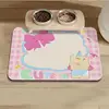 VIKAMA Cute Cartoon Cat Dog Pet Mat-Waterproof, Oil-Resistant, Food-Safe, Quick-Dry, Scratch-Resistant, Easy To Clean & No-Wash 3
