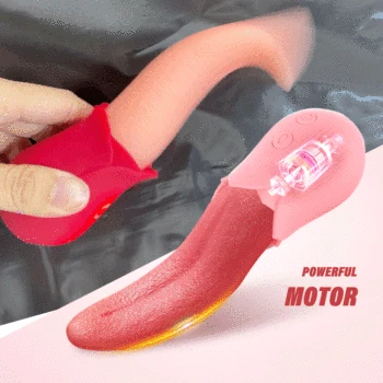 Female Tongue Licking Vibrator Anal Clitoris Stimulator Nipple Massager Soft Cute Pig Tongue Masturbator Erotic Machine Sextoys 2