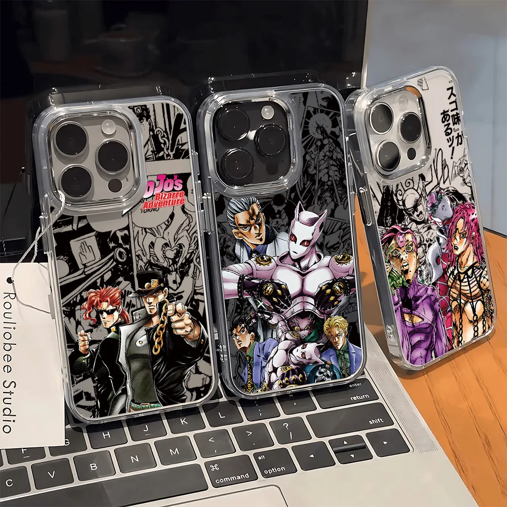 Jojo's Bizarre Adventure Clear Soft Anime Phone Case