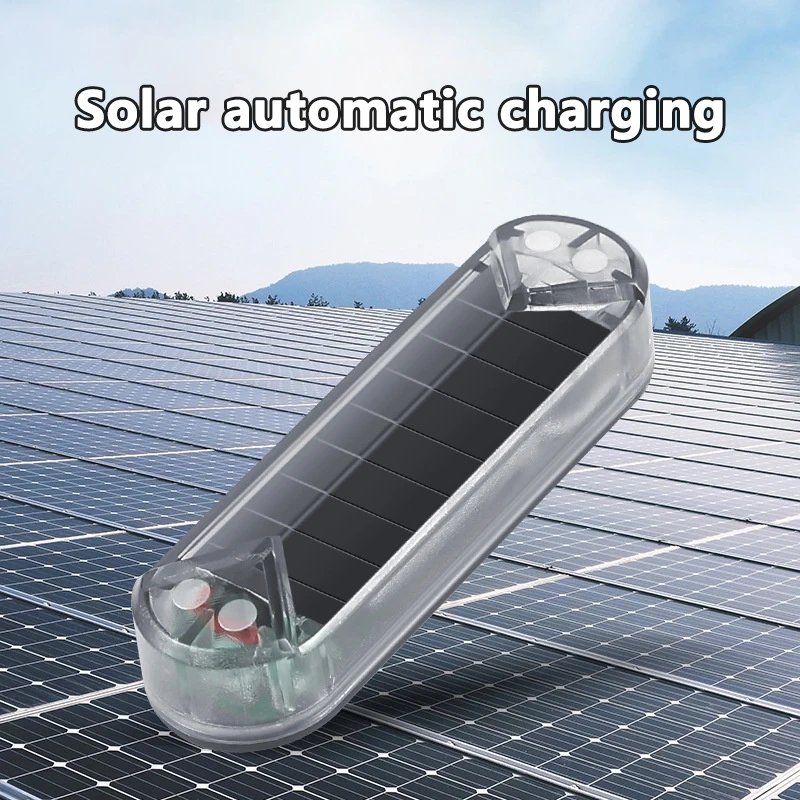 Solar Warning Light Car Rear Collision Prevention Free Breathing Light Motorcycl Electric Vehicle Bicycle LED Tail Flashing Ligh