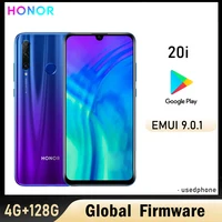 HONOR 20i smartphone 4G Global firmware Haisi Qilin 710 EMUI 9.0.1 camera 32MP+24MP GPU Turbo2.0 6.21-inch used phone