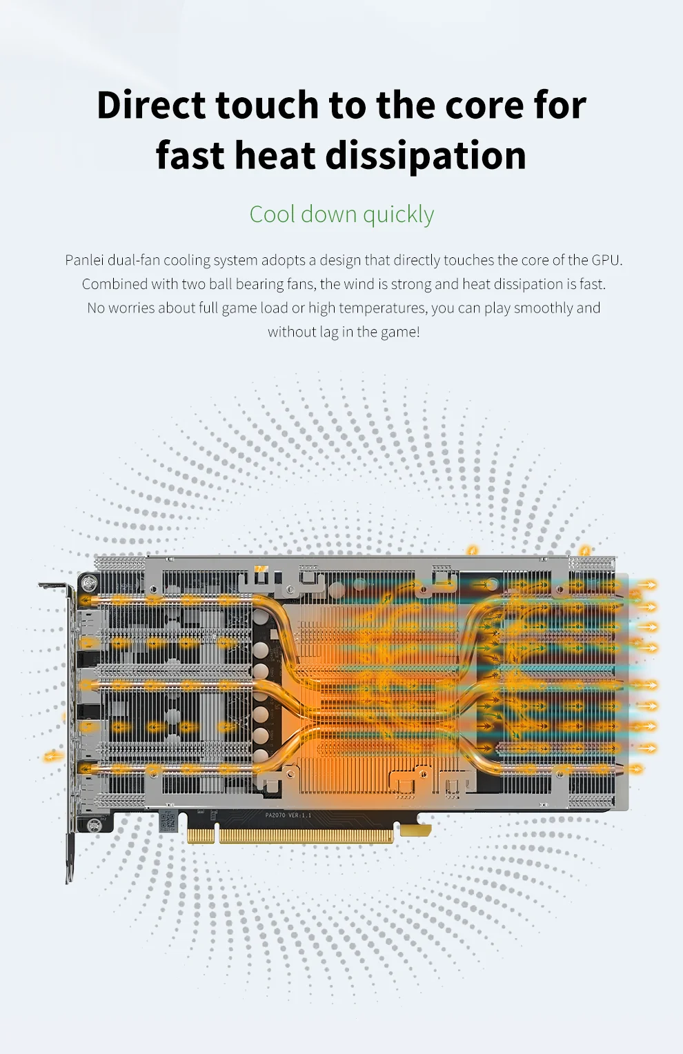 Description Picture 6 of itemSOYO RTX 2070 Graphics Card 8GB 256Bit GDDR6 Gaming Video Card 8Pin PCI-E 3.0×16 HDMI DP GPU Support Desktop Computer