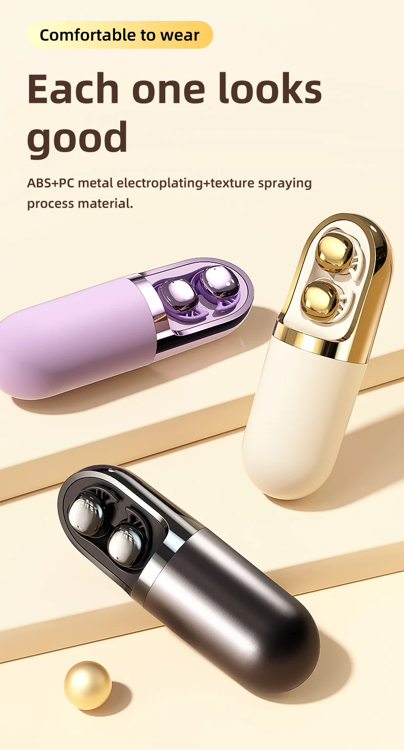 Vibration Roller Earphones Bluetooth Touch Control