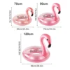 Flamingo Pool Float - Fun Beach Floaties, Inflatable Swimming Pool Tubes Party Toys Summer Pool Raft Lounger for Adults & Kids 3