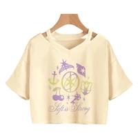 T-shirt court graphique Sexy pour femme, gothique Y2k, Style coran des années 90, vêtements pour femmes, Katseye, imprimé drôle 6