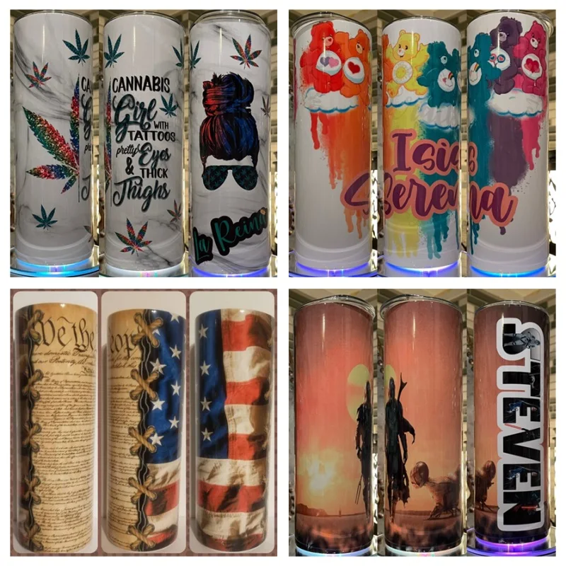 Us Warehouse Free Shipping 30 Oz Sublimation Skinny Straight