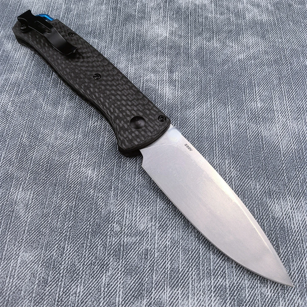CarbonFiberHandleBM535BugoutFoldingKnifeOutdoorTactical