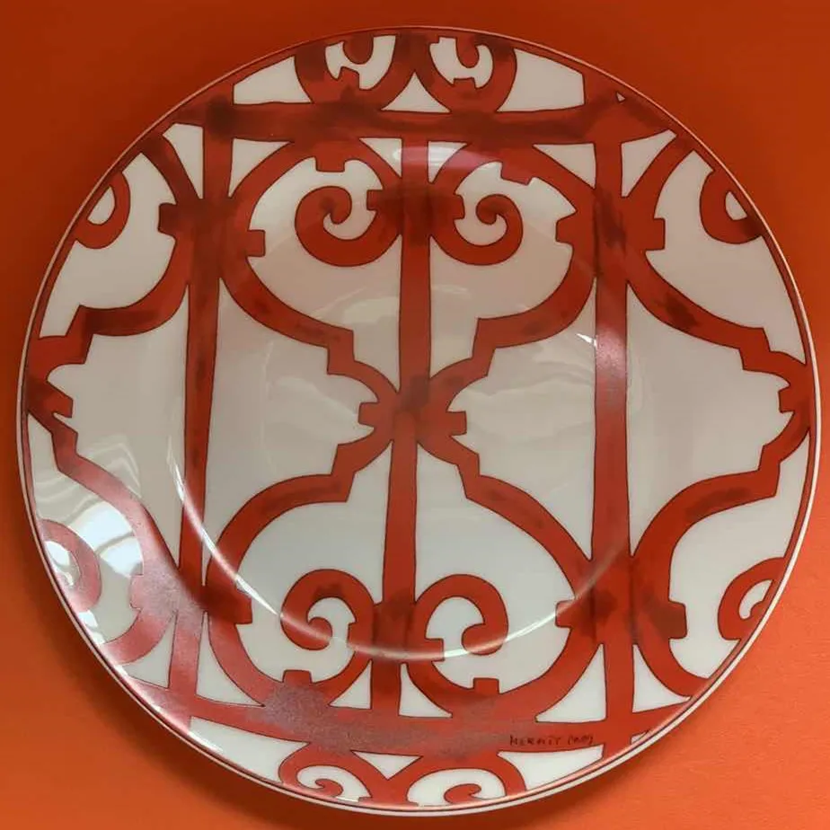 

European-Style Red Dinner Plate Table Setting Wedding Tableware Household Dinner Plate Steak Plate Set